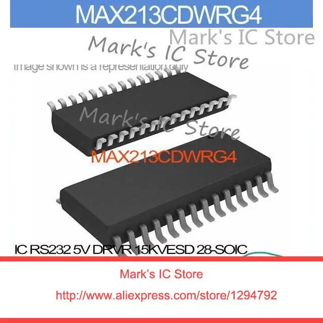 MAX213CDWRG4 IC RS232 5V DRVR 15KVESD 28-SOIC MAX213CDWR 213C MAX213CD 213CD MAX213 213CDW | Integrated Circuits