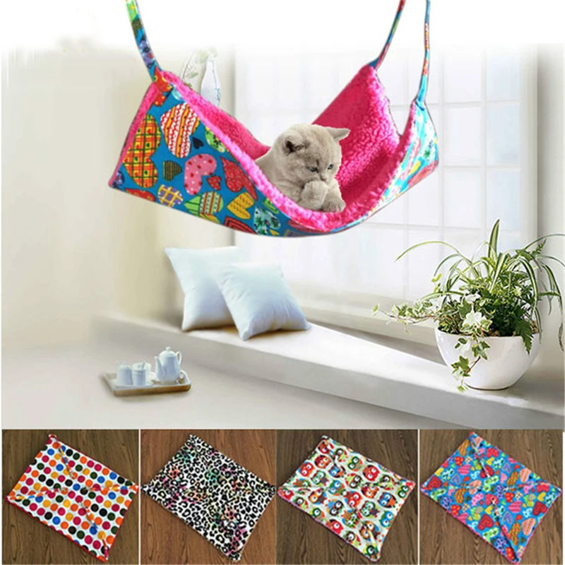 Гамак HEYPET для кошек флисовый двусторонний гамак домашних животных коврик