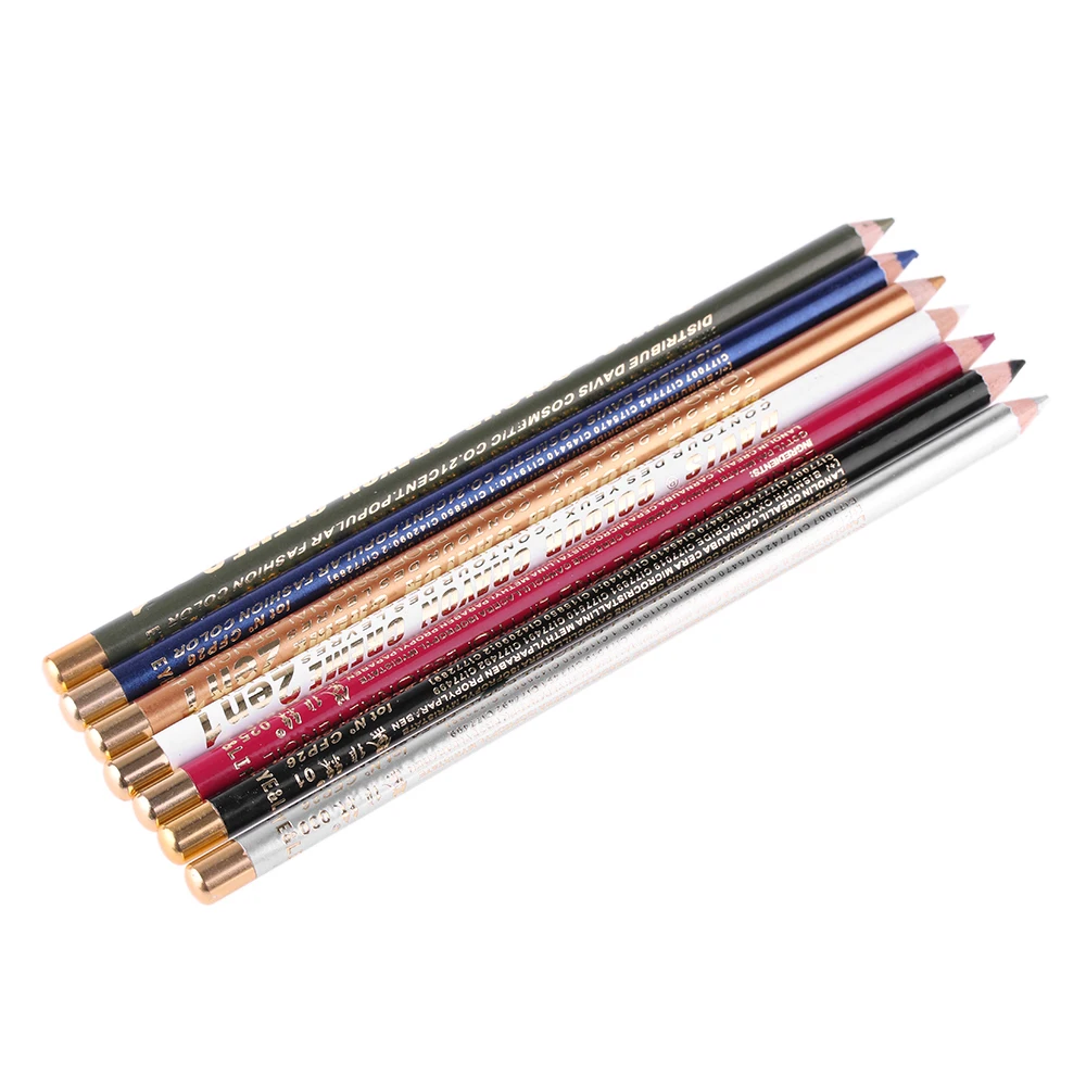 Новинка цветная водостойкая долговечная подводка для глаз 2 в 1 блестящая белая