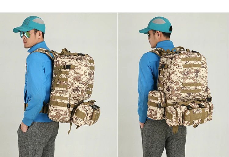 60L многофункциональная спортивная Сумка Molle тактическая сумка водостойкий