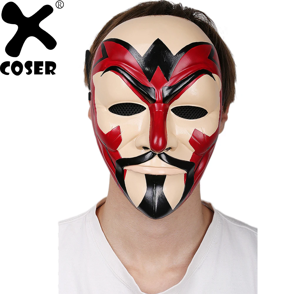 XCOSER New Style V Vendetta Mask Resin Half Head Adjustable Rubber Band Cosplay Masks Costume Accessories For Halloween Party |