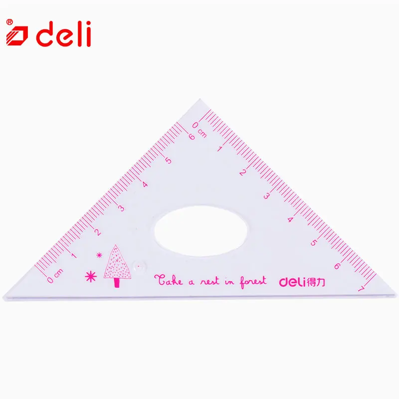Deli Stationery Accessories Math Ruler Sets 4 Sets/Pack Multi-functional Student Drafting School Office Supplies Wholesale | Канцтовары