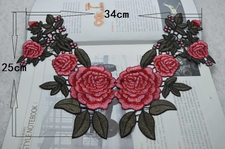 (1 шт./лот) вышитая кружевная аппликация из полиэстера швейная нашивка для