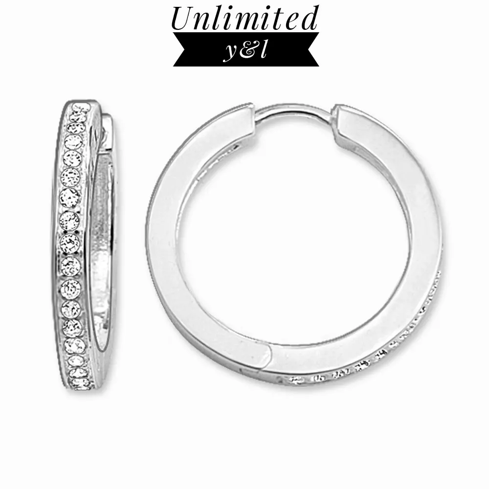 Серьги-кольца Creole круглые серьги в стиле Томаса серебряные модные хорошего