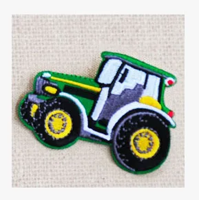 11 шт./лот мультяшная Вышивка Патчи симпатичный автомобиль грузовик экскаватор