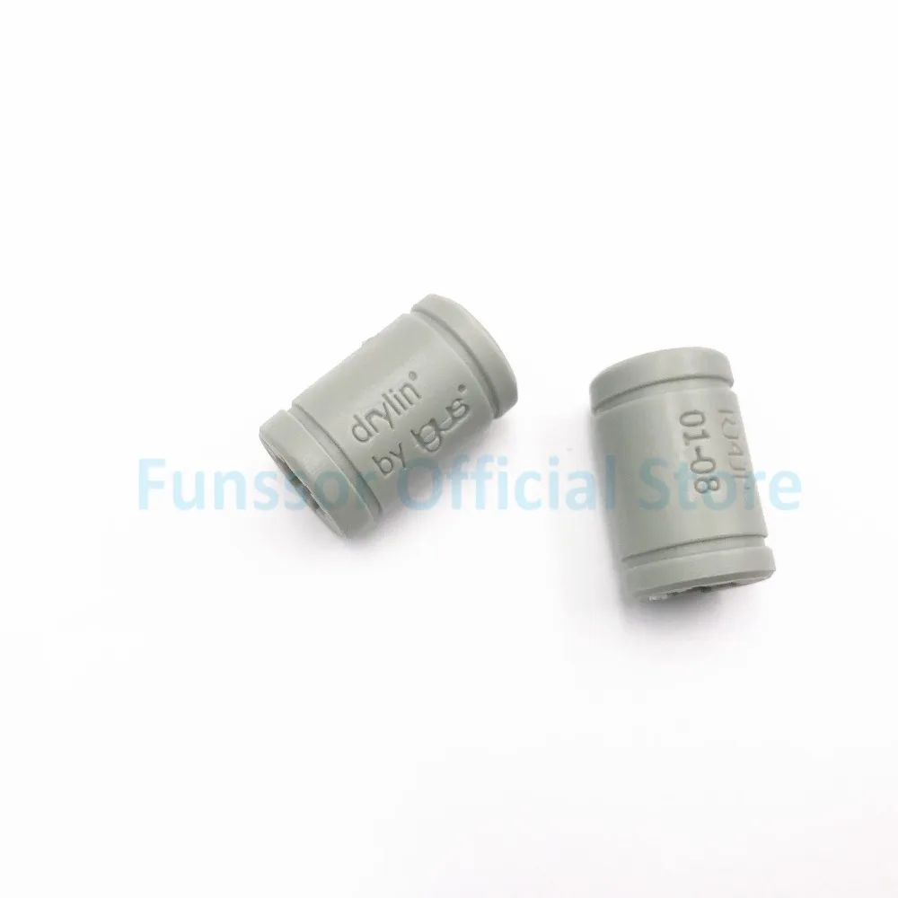 Funssor 12 шт. пластиковый LM8UU 8 мм линейный шариковый подшипник для DIY 3D принтера и