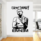 Рэпер Eminem виниловая наклейка на стену художественный декор для мальчиков Гостиная съемные виниловые наклейки на стену D670
