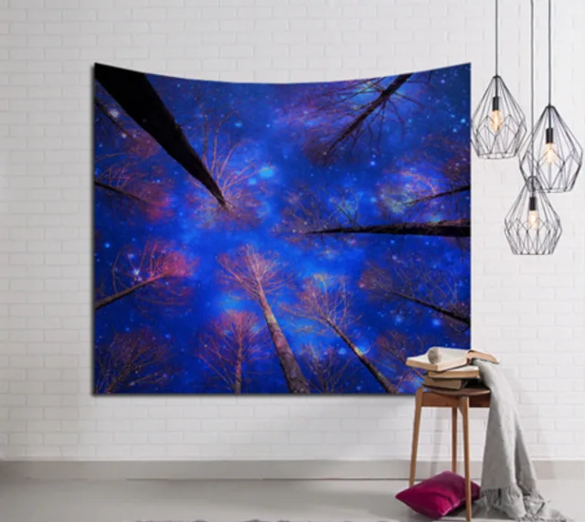 T17 Galaxy настенный гобелен хиппи ретро домашний декор Йога пляжный коврик 150x130 см/150x100 см - Цвет: T17