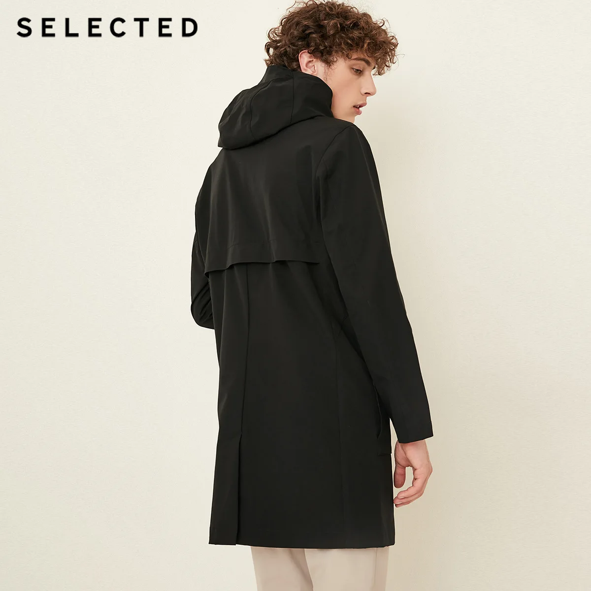 SELECTED blackrock's new male hooded fly opening Outwear S | 4183OM509 Мужская одежда