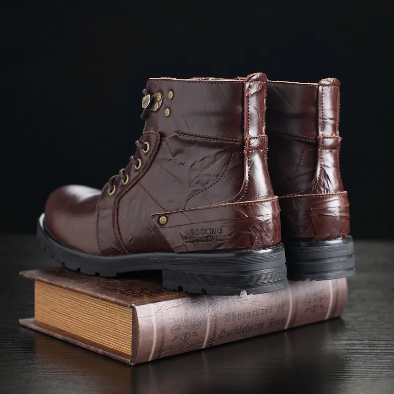 Кожа для отдыха мужская обувь взрослых удобные ботинки martin Для мужчин Модная