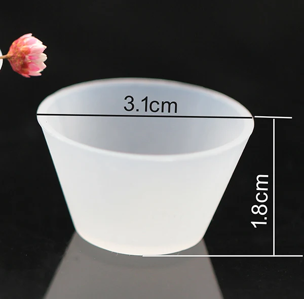 small Split cup 1 шт. Прозрачная силиконовая мерная чашка разделенная чашка Смола силиконовая формовочная Смола чашка 100 мл для DIY инструмент для изготовления ювелирных изделий - Цвет: small Split cup