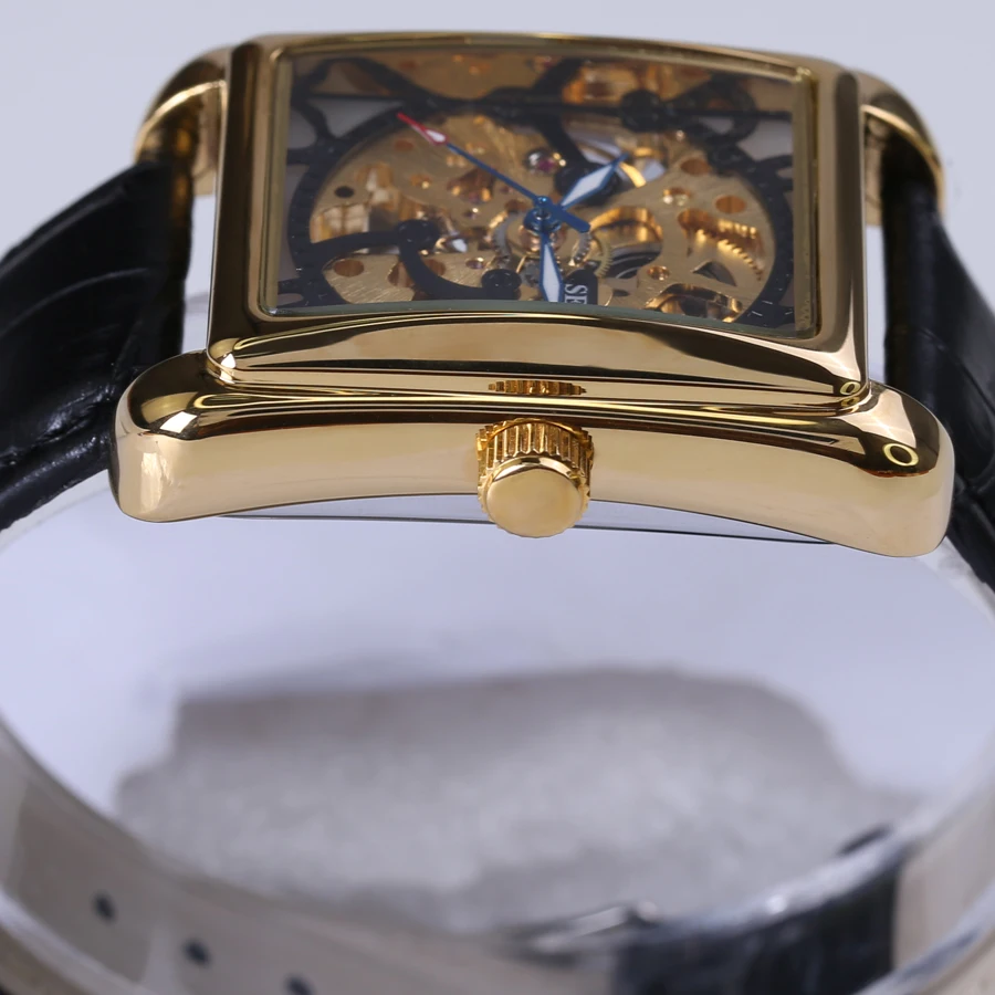 Часы наручные SEWOR Мужские механические винтажные брендовые часы-скелетоны с