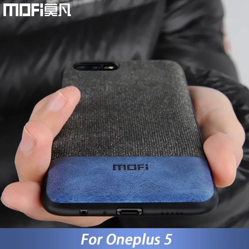 Для Oneplus 5 Чехол One Plus задняя крышка с силиконовыми краями для мужчин тканевый в