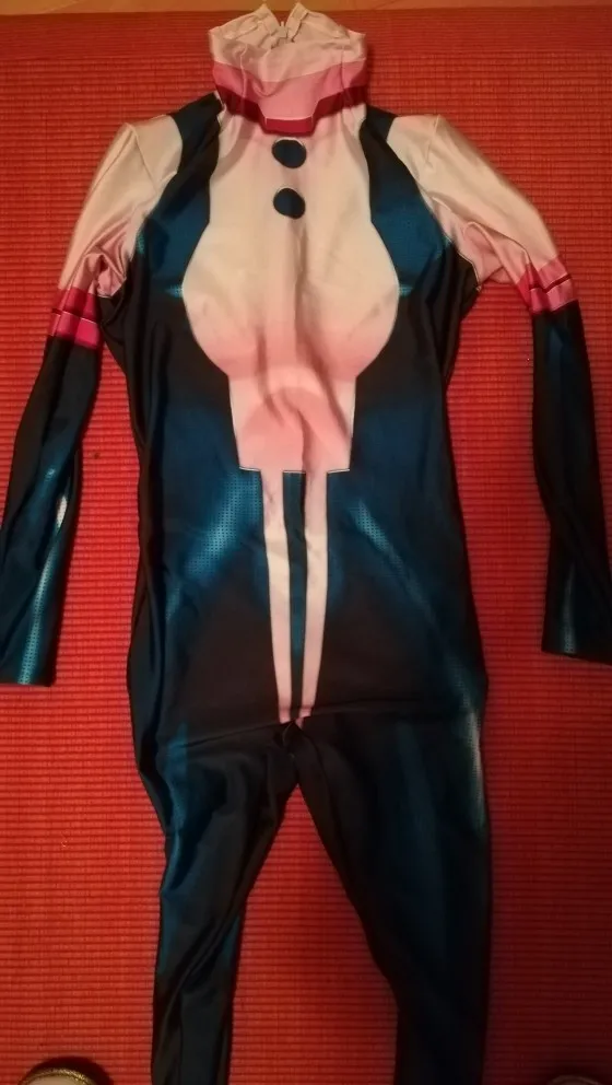 2018 Uraraka косплей костюм спандекс 3D печать Zentai боди для фотографий|Костюмы из