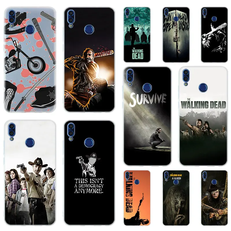 Чехол Ходячие мертвецы из мягкого ТПУ для Huawei Honor 50 30 20 10 9 Lite 9a 8a X8 Pro 10X 10i 30s 20lite 10lite