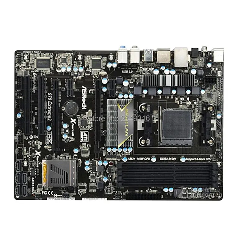 Для ASRock 970 extreme me3 оригинальный б/у Рабочий стол для материнской платы AMD разъем AM3 +