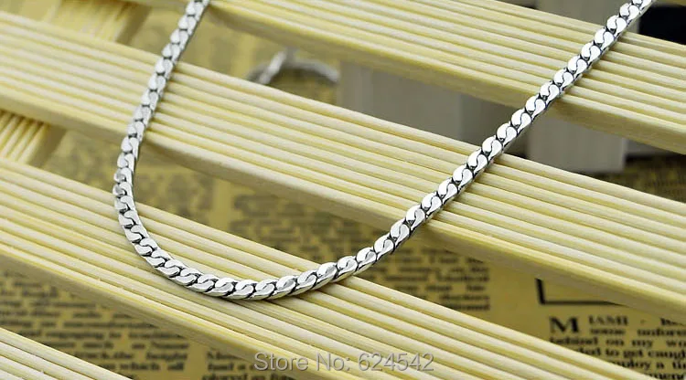 Бесплатная Доставка! Модное ожерелье из стерлингового серебра 925 пробы для