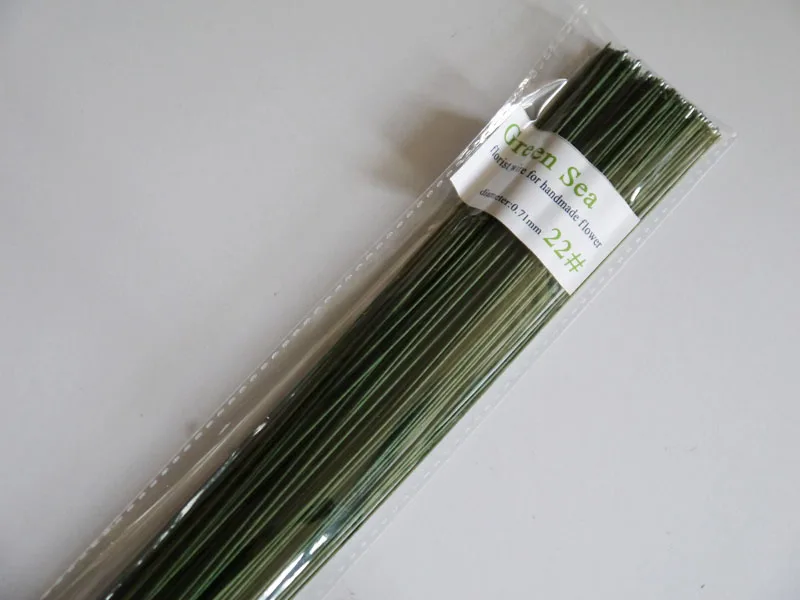 22 калибра зеленая бумага покрытая проводом аксессуар для мастики торта провод