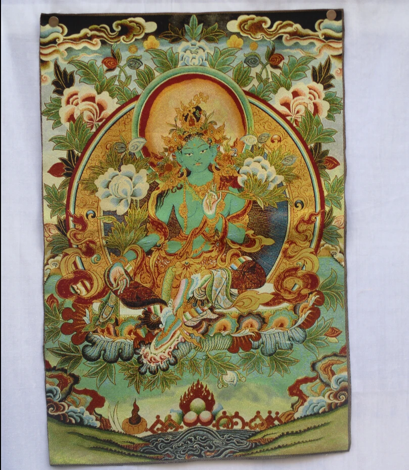 Коллекционные традиционные Тибетский буддизм в Непале Thangka большой размер