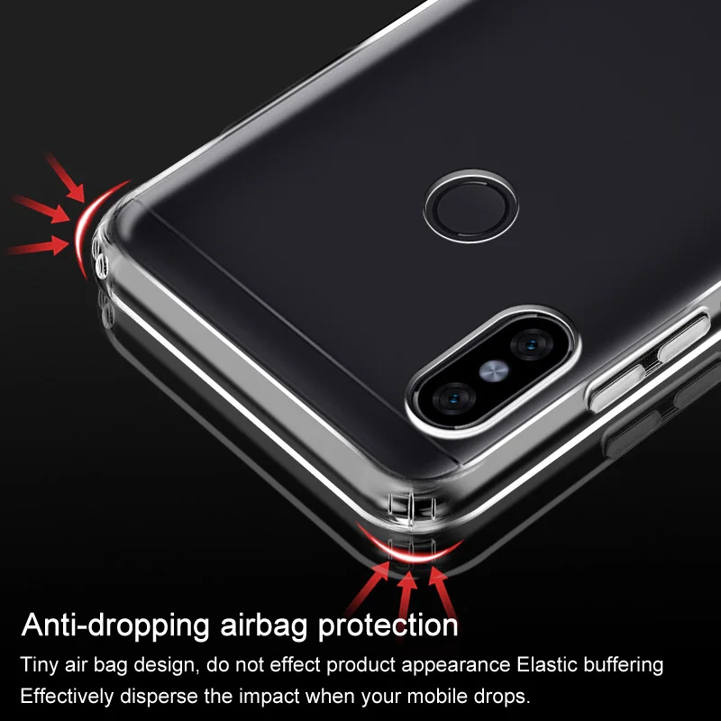 IMak Slim Airbag Stealth Soft Case For Xiaomi Redmi Note5(AI Dual Camera)/Redmi Note 5 Pro(India Version) Smartphone Capa + Film |