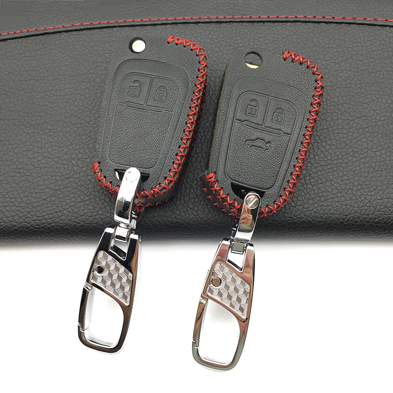 99% чехол для ключей из кожи Chevrolet Cruze fit Buick Opel Vauxhall Astra Corsa Antara Meriva Insignia fob|Футляр