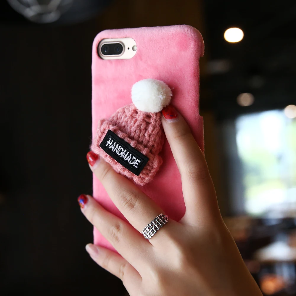 KISSCASE 3D чехол для iPhone 6 6s 7 8 5S SE телефона Рождество Кепки мультфильм телефон назад Я