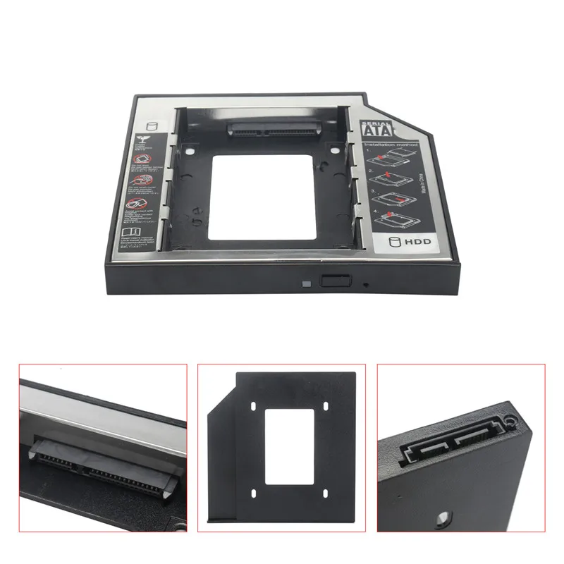 Универсальный 2,5 ''2nd HDD корпус SSD SATA жесткий диск чехол Caddy адаптер отсек для IBM/lenovo Thinkpad T430 T430i W530 T530 T530i