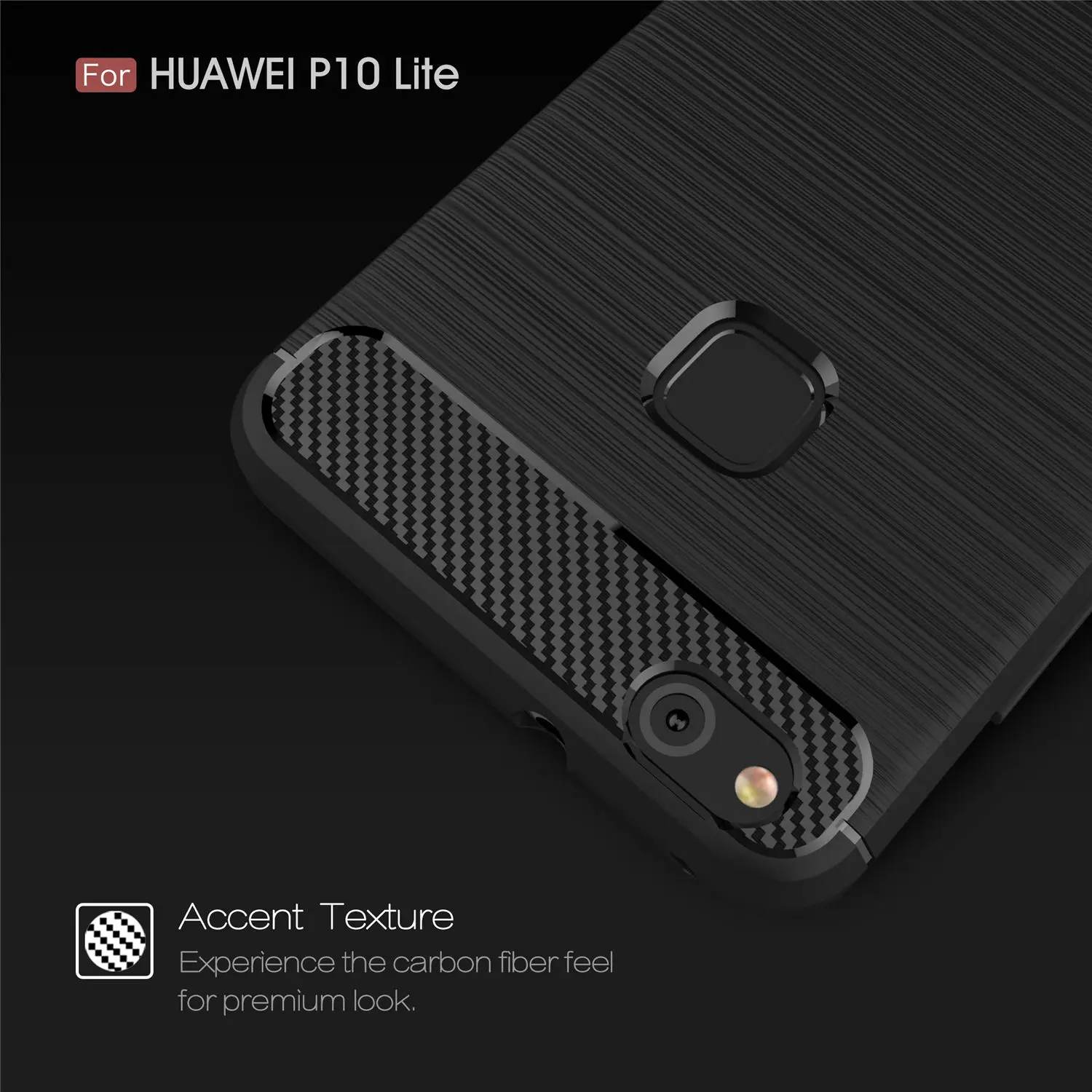 Углерода Волокна Мягкие TPU Рисование чехол для Huawei P10 Lite G10 WAS-TL10 телефон Чехлы