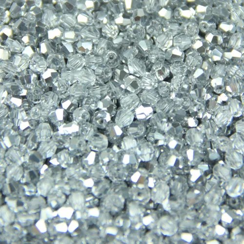 305 Half silver JHNBY, 3 мм, 200 шт, австрийские кристаллы ААА, круглые бусины, цветные бусины, браслет, ожерелье, ювелирное изделие, сделай сам - Цвет: 305 Half silver