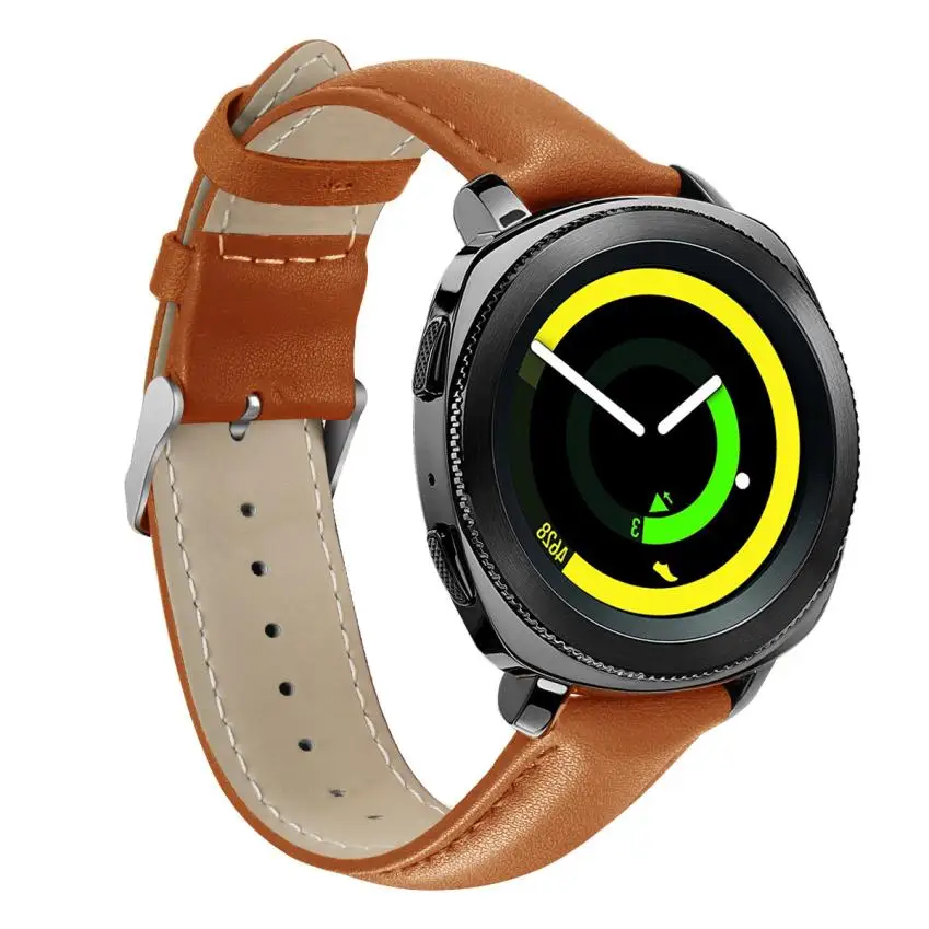 Кожаный ремешок для замены наручных часов Samsung Gear спортивные Смарт часы