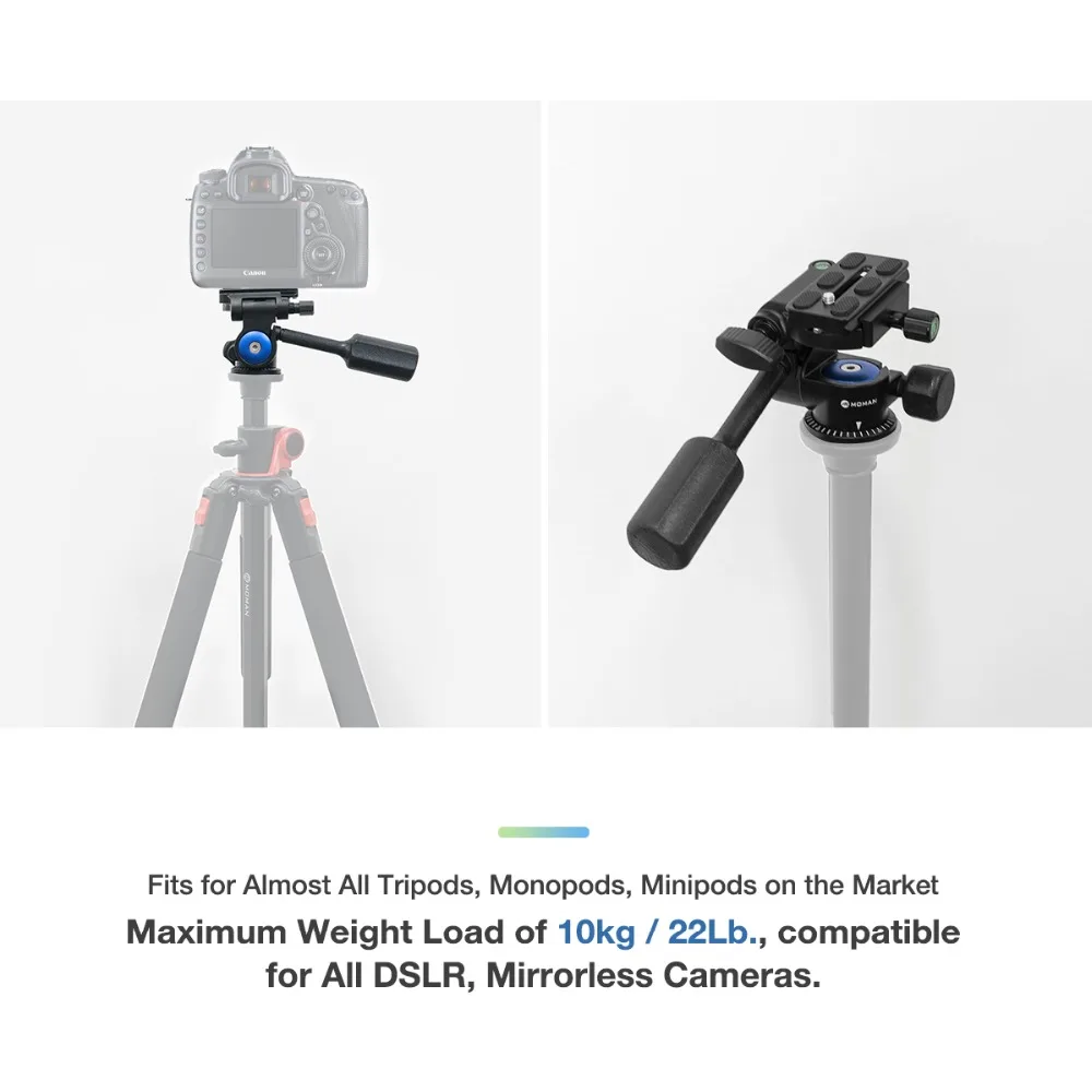Штатив Трипод Moman VH 40 с шаровой головкой 360 демпфирующая одна ручка 1/4