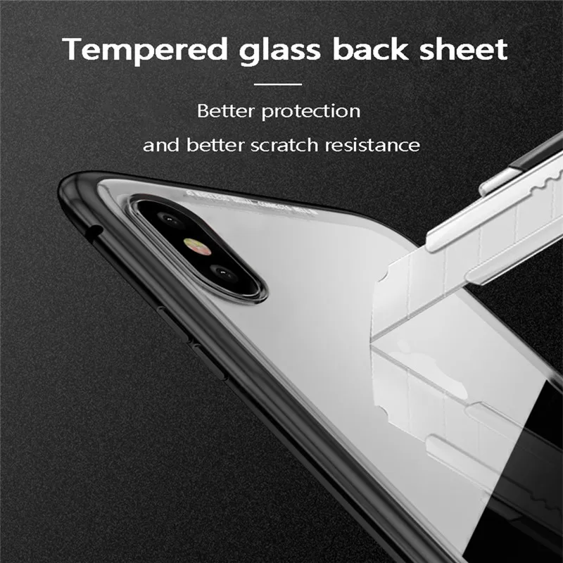 2018 продажа Магнитный чехол для телефона IPhone 8 7 6s прозрачный закаленное стекло