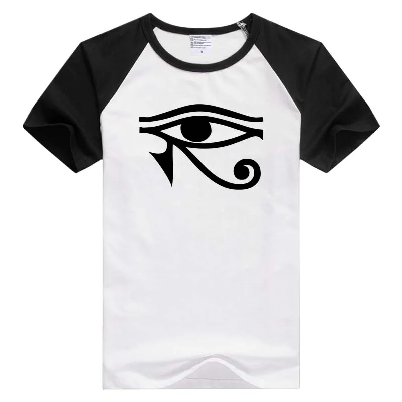Повседневная Мужская/женская футболка с коротким рукавом Eye of Horus удобная крутая