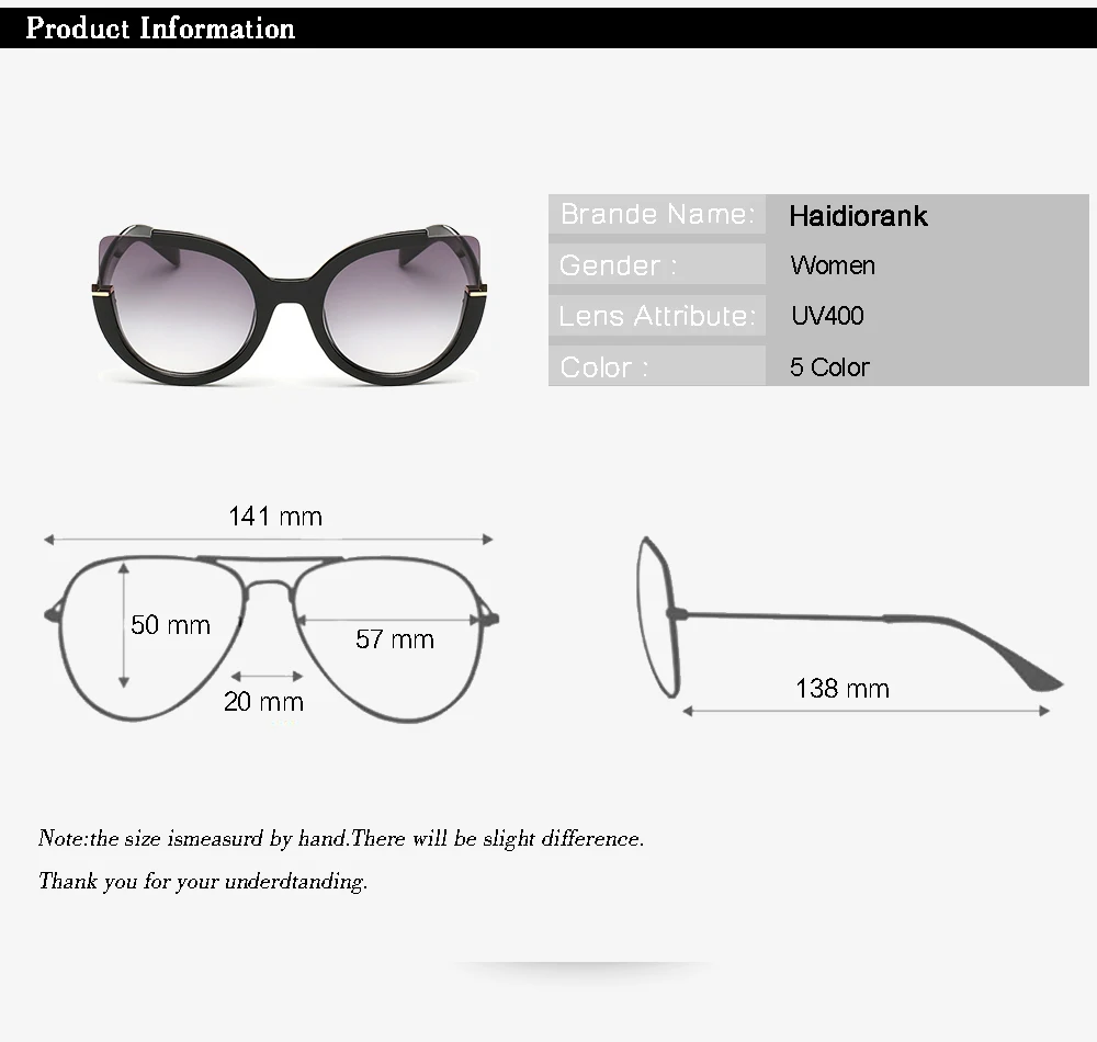 Кошачий глаз солнцезащитные очки женщин Брендовая Дизайнерская обувь 2017