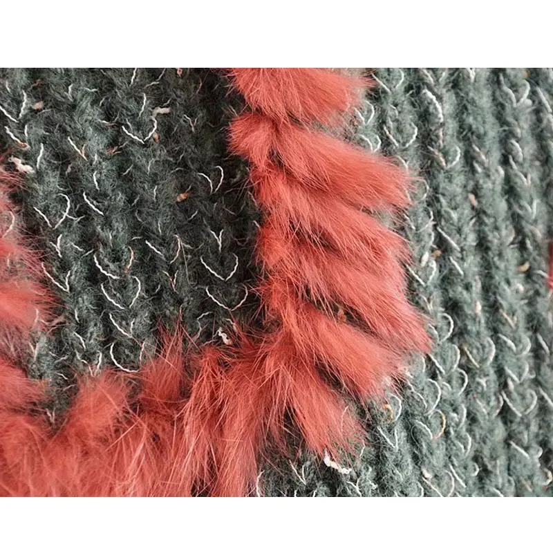 2017 New Winter Woman Sweater Pullover Hit Color Letters Patchwork Thick Knitting Sweaters Female Super Loose Top Wear | Женская одежда