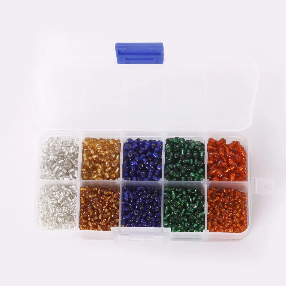 Бусины из чешского стекла разные цвета 2/3/4 мм разделительные бусины (металл) для