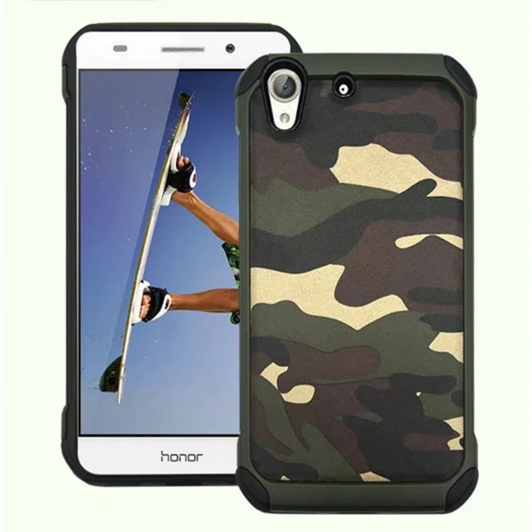 Гибридный Камуфляж Противоударный Случай Defendered Обложка Для Huawei Honor 5A Y6 II Жесткий