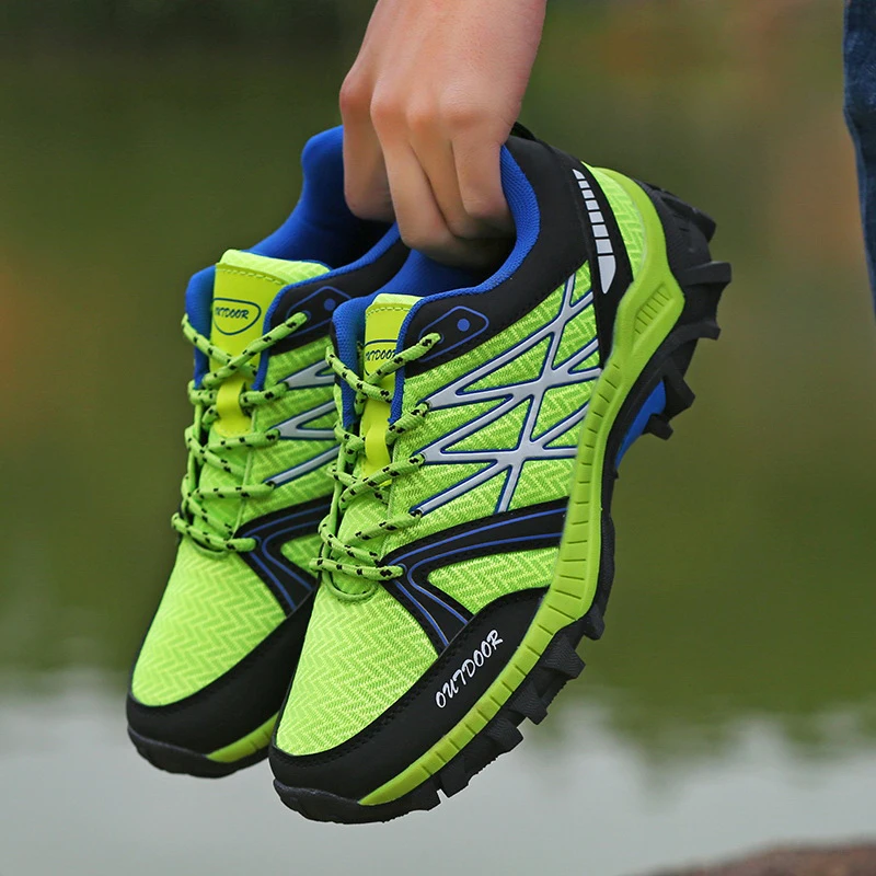 Men's Shoes Anti-skid Mountaineering Hunting Shoes Outdoor Hiking Shoes Mesh Cloth Casual Wear-resistant Sneakers