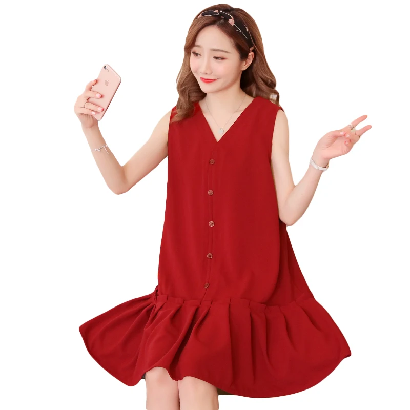 2018 Новое поступление летнее платье для беременных женские милые платья большого