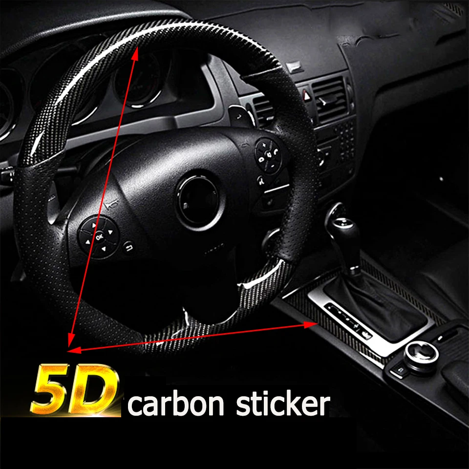 ZDPARTS 5D 10*152 см автомобильные Стильные наклейки из углеродного волокна для Skoda Octavia