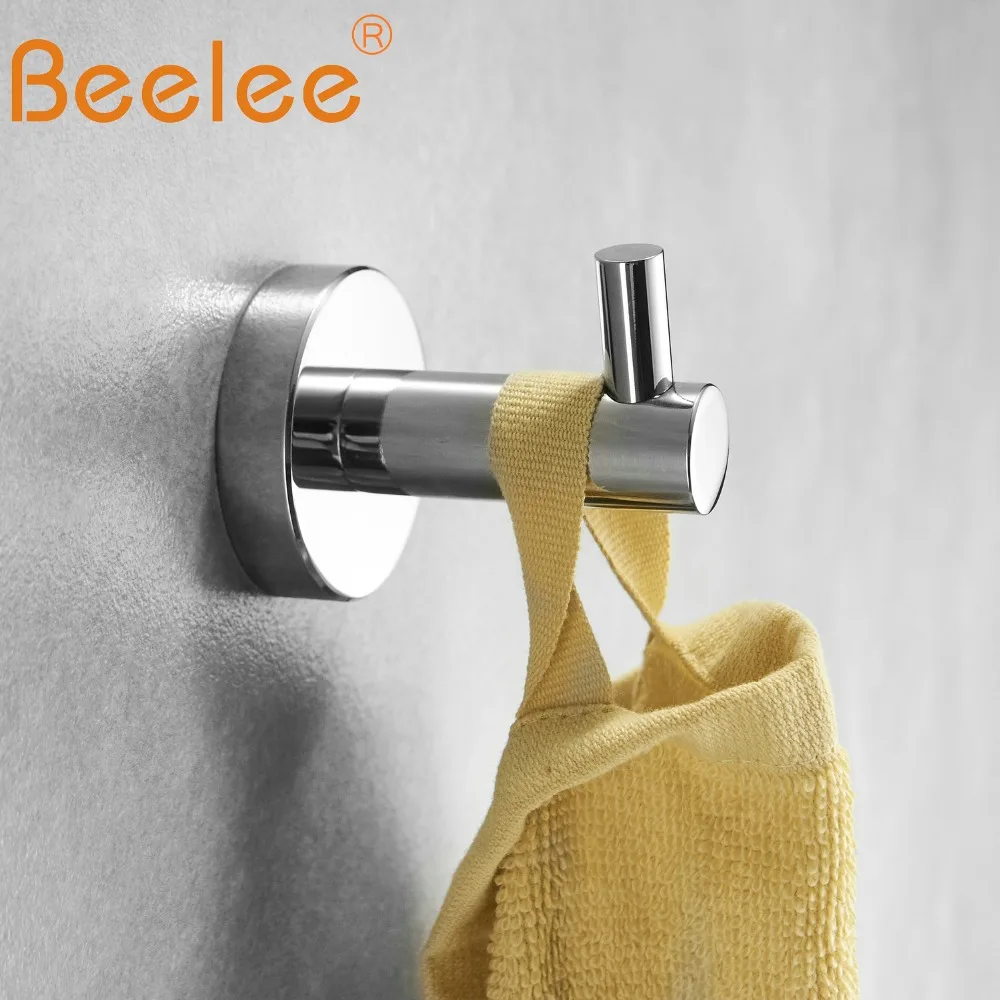 Beelee крючок для пальто Золотой матовый из нержавеющей стали настенный ванной круг Форма крючок для халата одежда крючок BA18807C