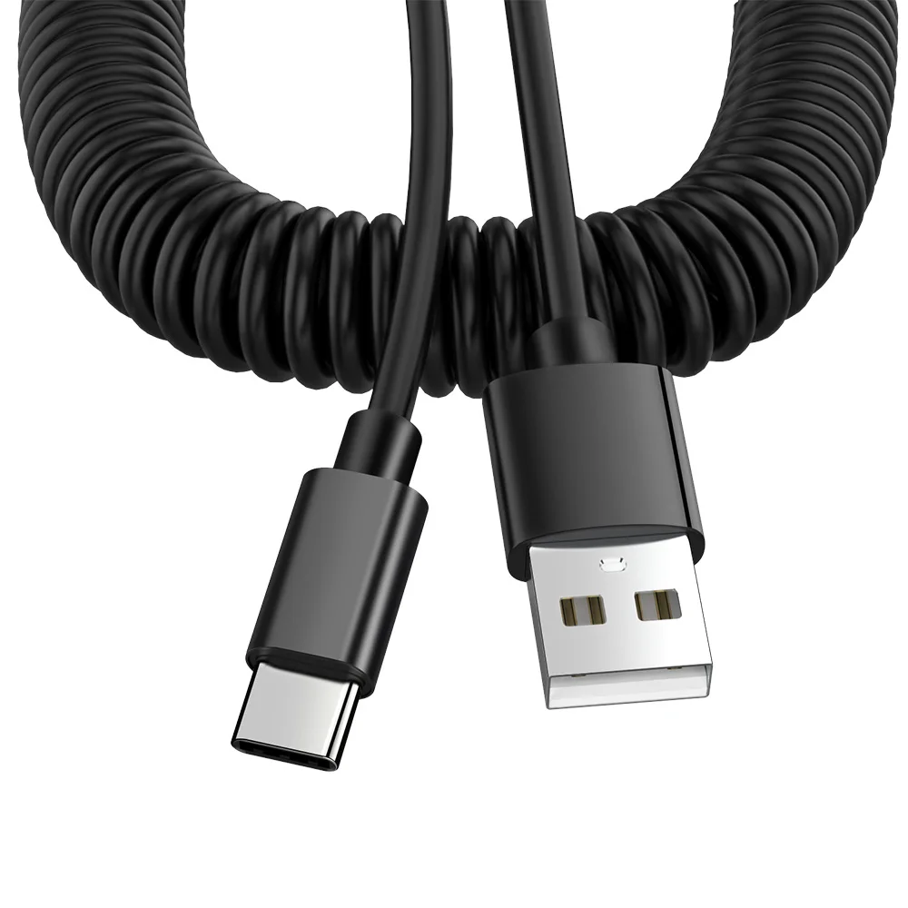Robotsky 2.4A Spring USB Type C usb-c Fast Charging Data Cable Sync Charger For XiaoMi Huawei Letv Smart phone | Мобильные телефоны