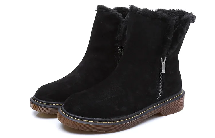 SWYIVY Chaussure Femme/Женская обувь повседневные туфли из флока г. Новые женские зимние ботинки женские зимние короткие плюшевые ботинки женская обувь 43