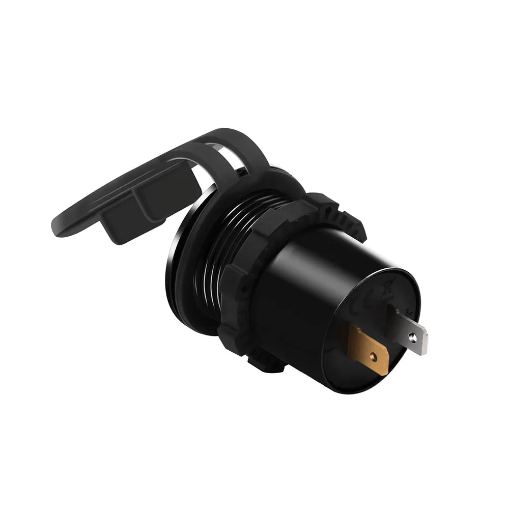 Двойной USB автомобильный DC 12 V-24 V разъем питания автомобильное быстрое зарядное устройство QC 3,0 алюминиевый светодиодный вольтметр Индикатор прикуриватель