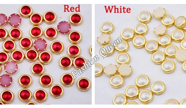 100 шт. искусственные жемчужины стразы 3d золотые металлические шпильки