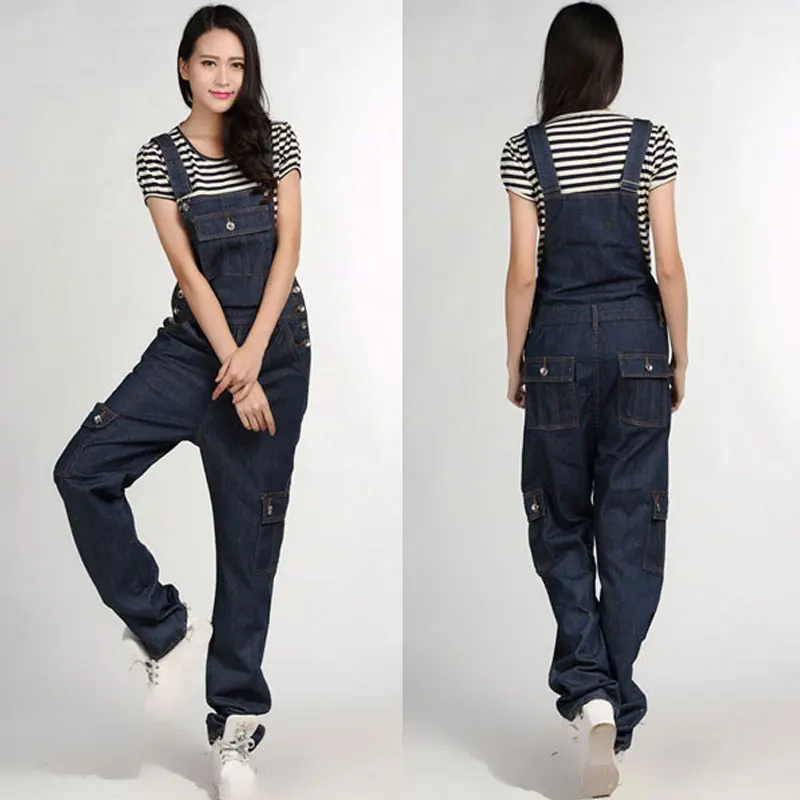 Новинка Весна 2020 джинсовый слюнявчик женские повседневные брюки в Корейском