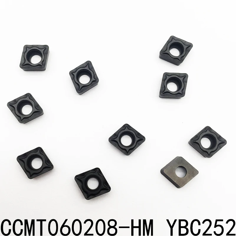 10 шт. CCMT060208 AHF YB9320 EM YBG205 HM YBC252 режущие инструменты из карбида вольфрама токарная