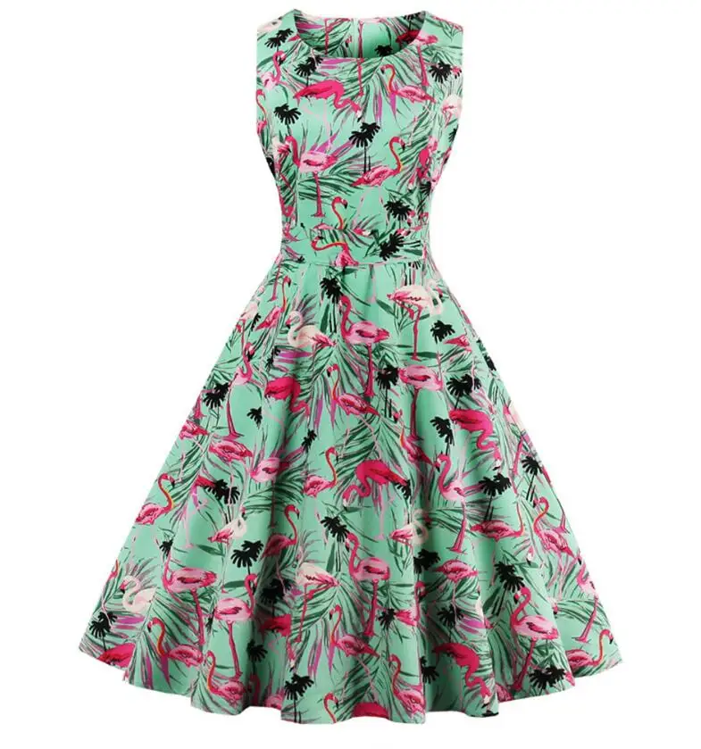 JOYINPARTY 4xl женское платье большого размера Ретро стиль 50 s 60 винтажное рокабилли