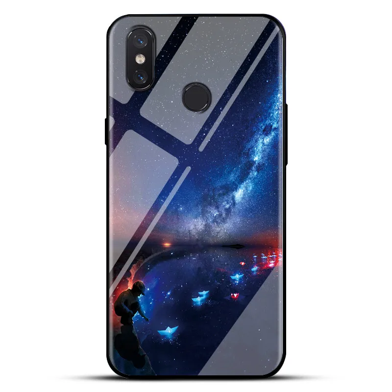 Tempered Glass Phone Cases For Xiaomi Redmi 5 Plus 6 Pro 5A 6A Soft Silicone Bumper Protective Coque Note 4 4X 7 N40 |