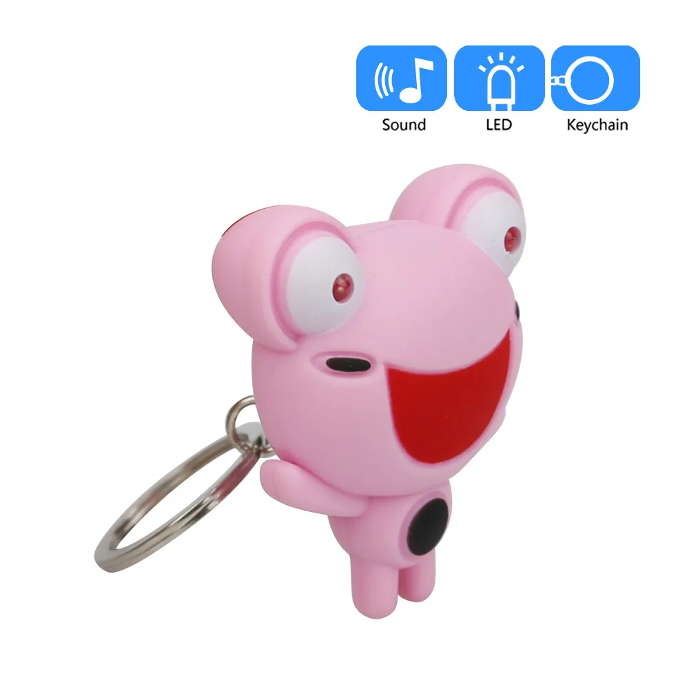 2019 Сумка Милый мультяшный брелок для ключей ем попугая со светодиодной